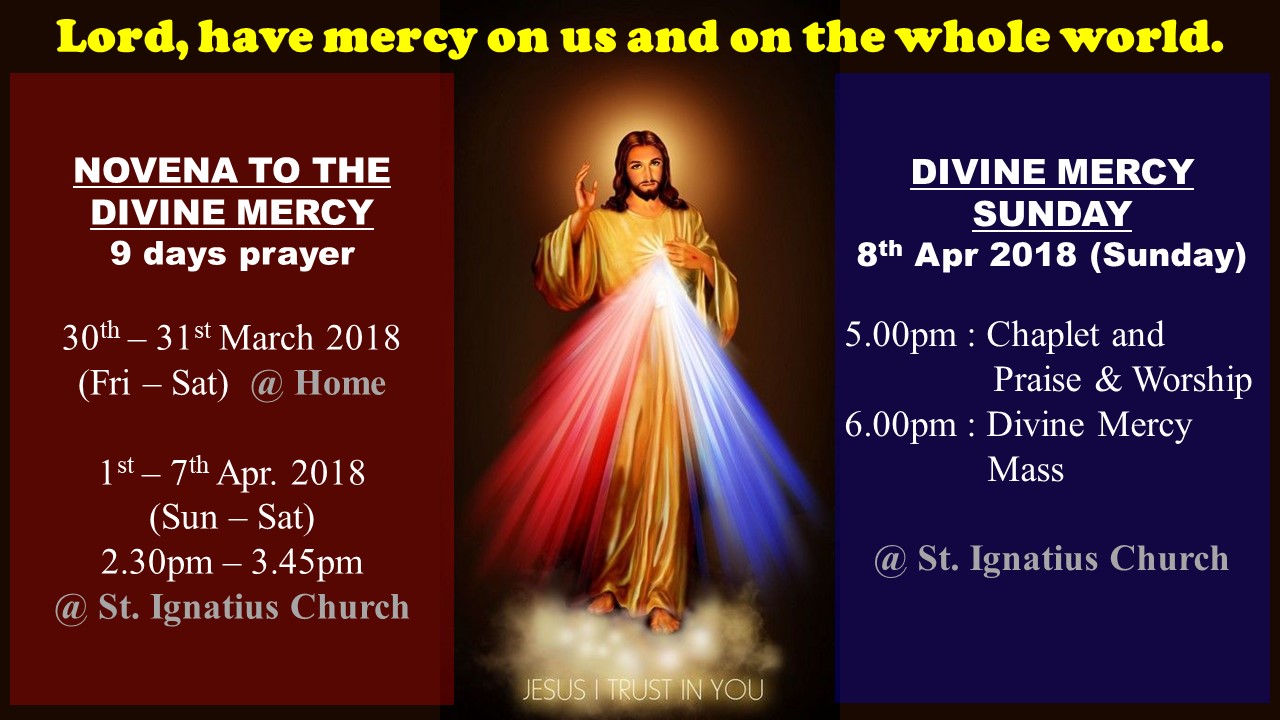 NOVENA TO THE DIVINE MERCY St Ignatius Church (PJ
