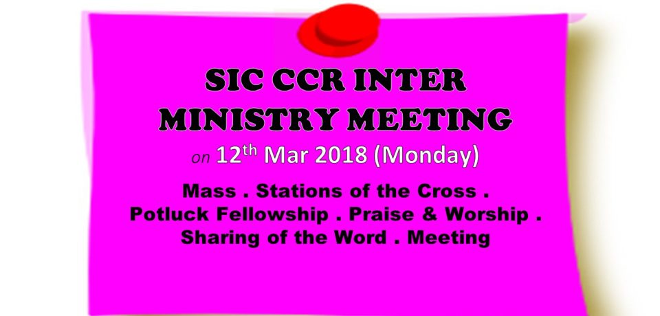 SIC CCR INTER-MINISTRY MEETING